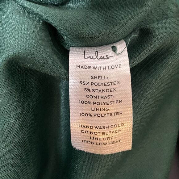 NWT Lulus Exceptionally Flirty Green Long Sleeve Backless Mini Dress - Size L - Picture 9 of 10